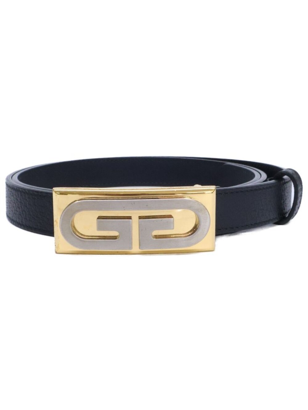 Gucci GG Buckle Leather Belt